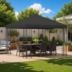 Durable 3x3m Outdoor Gazebo with Steel Frame