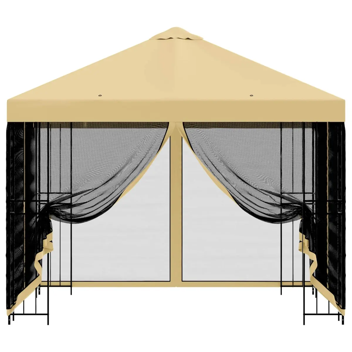 3 x 3 m Garden Gazebo with Cream Canopy