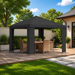 Robust Outdoor Gazebo 3 x 3 m Anthracite Canopy