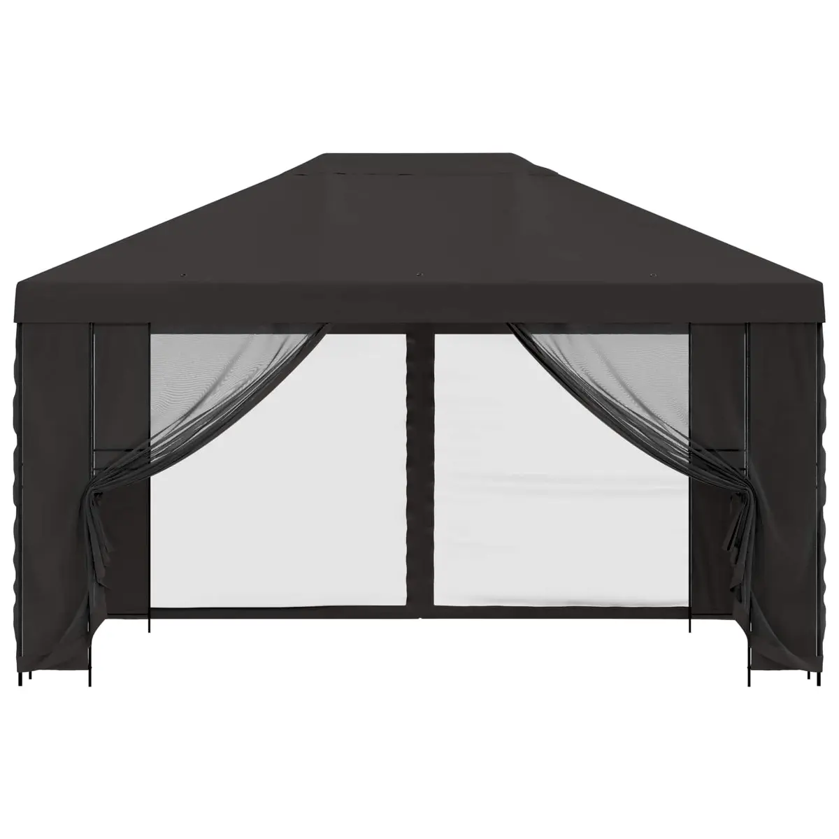 Anthracite Garden Gazebo Canopy 4x3m