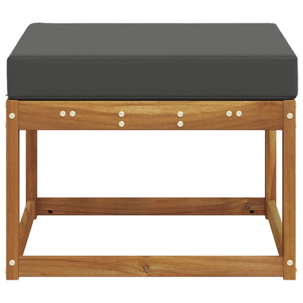 Outdoor Footstool Solid Acacia Wood Brown Modular Seating