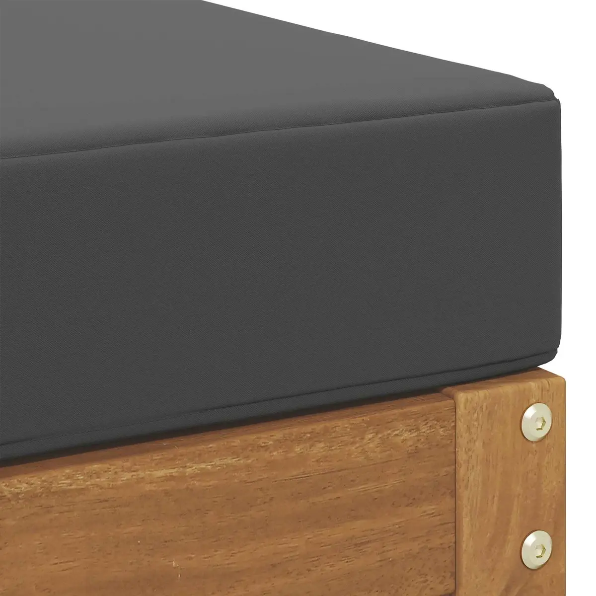Outdoor Footstool Solid Acacia Wood Brown Modular Seating