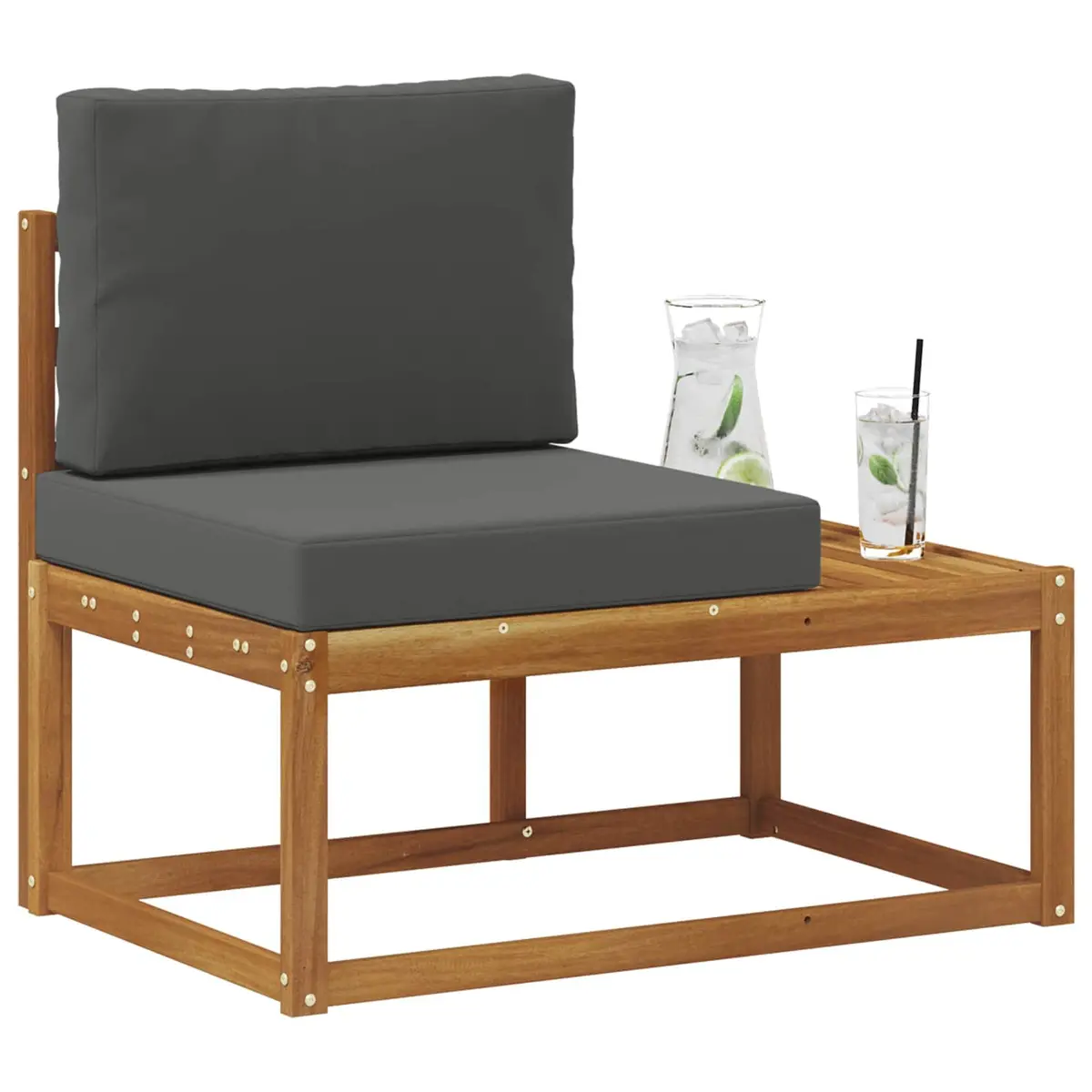 Modular Outdoor Sofa End Unit for Gardens and Balconies