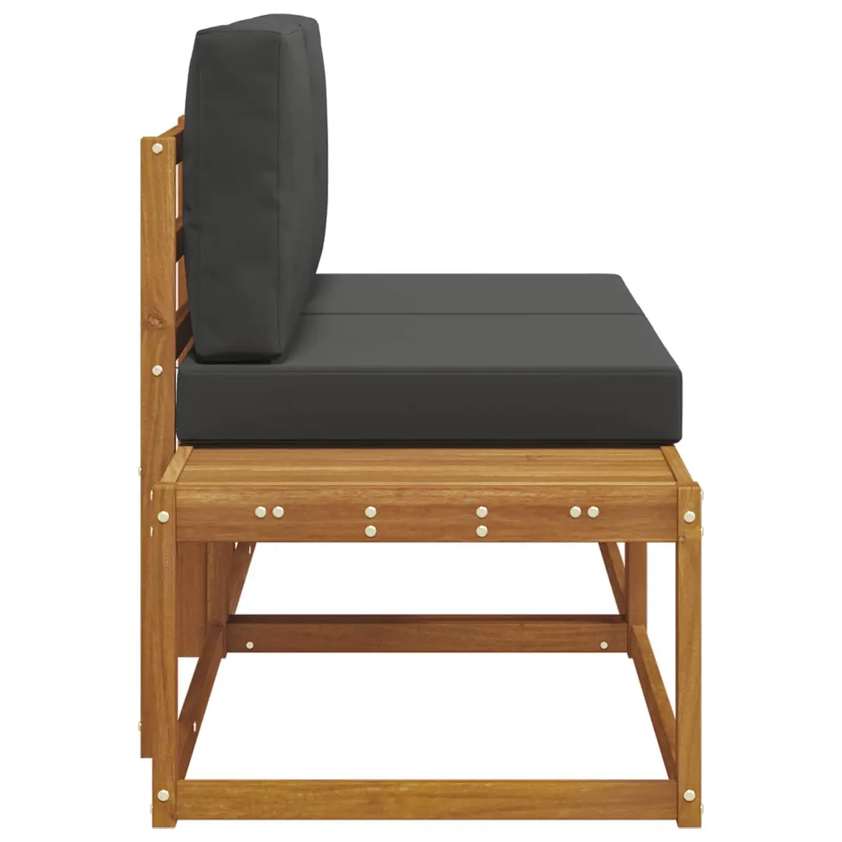 Brown Modular Outdoor Sofa 2 Piece Seating Unit