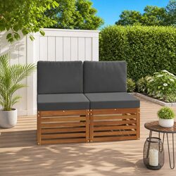 Durable Acacia Wood Outdoor Sofa Set for Garden or Patio