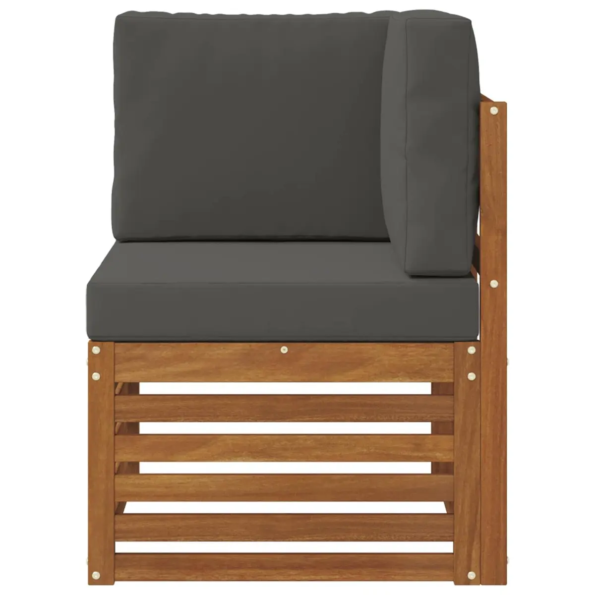 Solid Acacia Wood Outdoor Corner Sofa for Patios