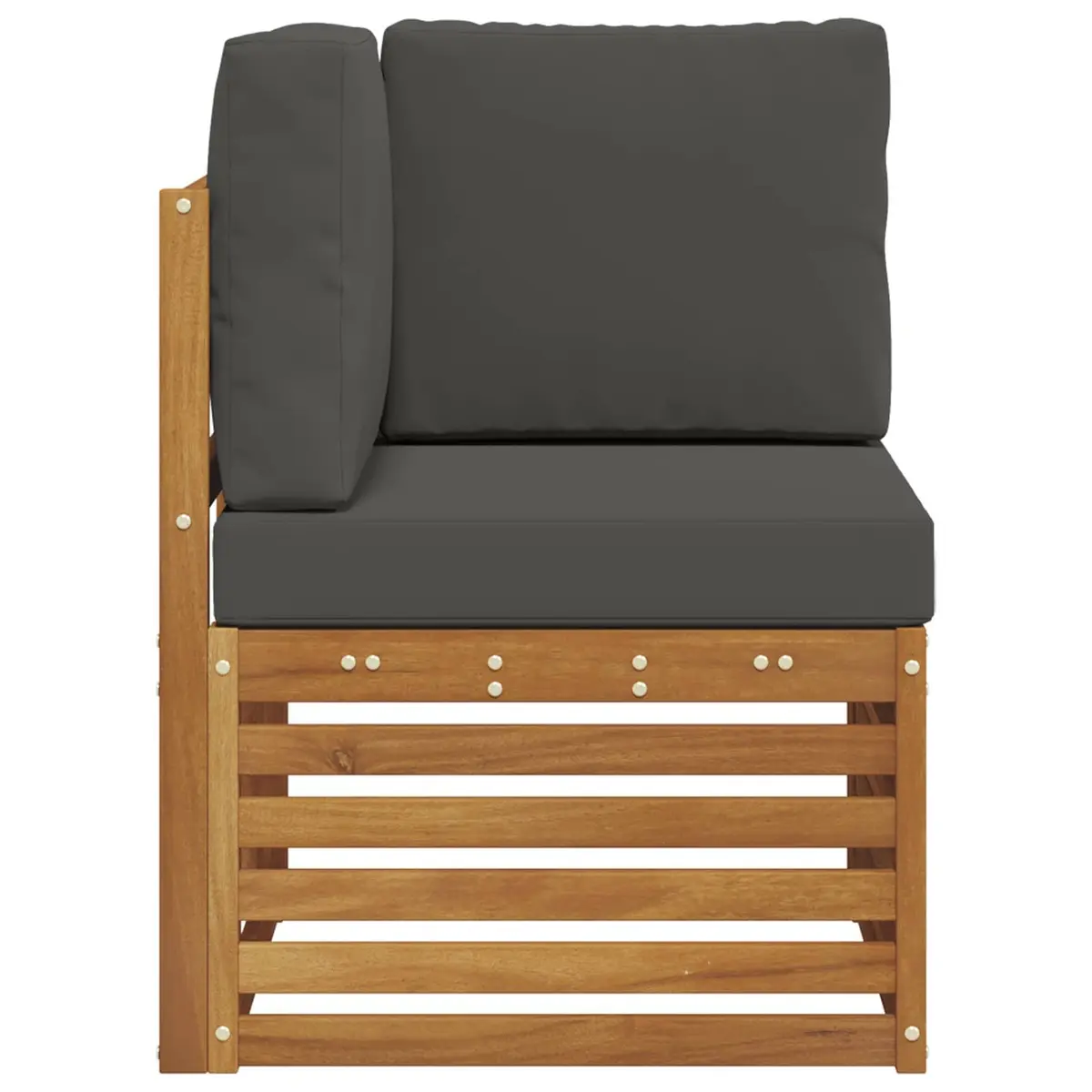 Solid Acacia Wood Outdoor Corner Sofa for Patios