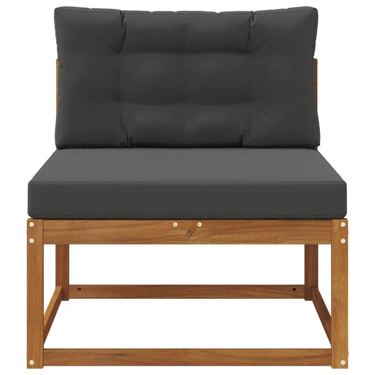 Solid Wood Modular Outdoor Middle Sofa for Patio