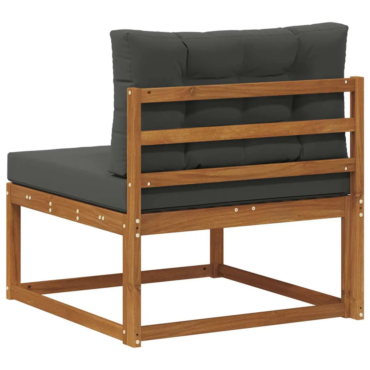 Solid Wood Modular Outdoor Middle Sofa for Patio