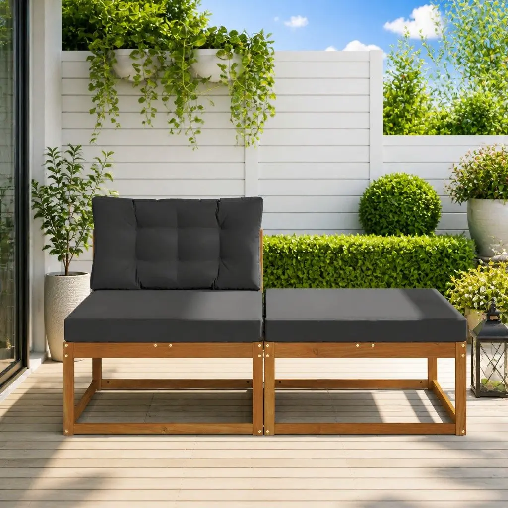 2-Piece Modular Outdoor Sectional Sofa Set