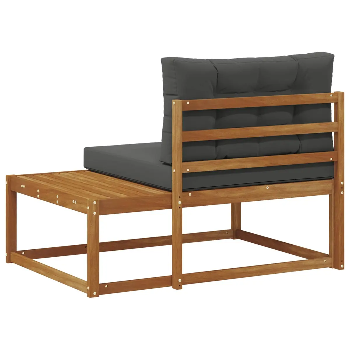 Brown Outdoor Sectional Sofa with Cushion for Patios