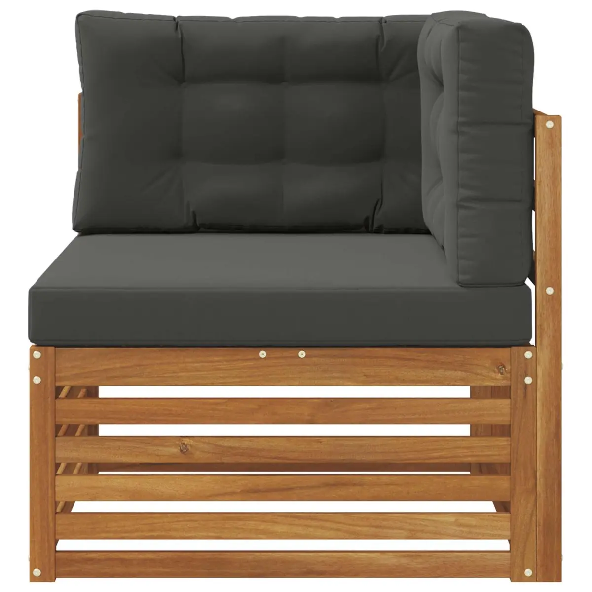Solid Wood Outdoor Corner Sofa for Patios