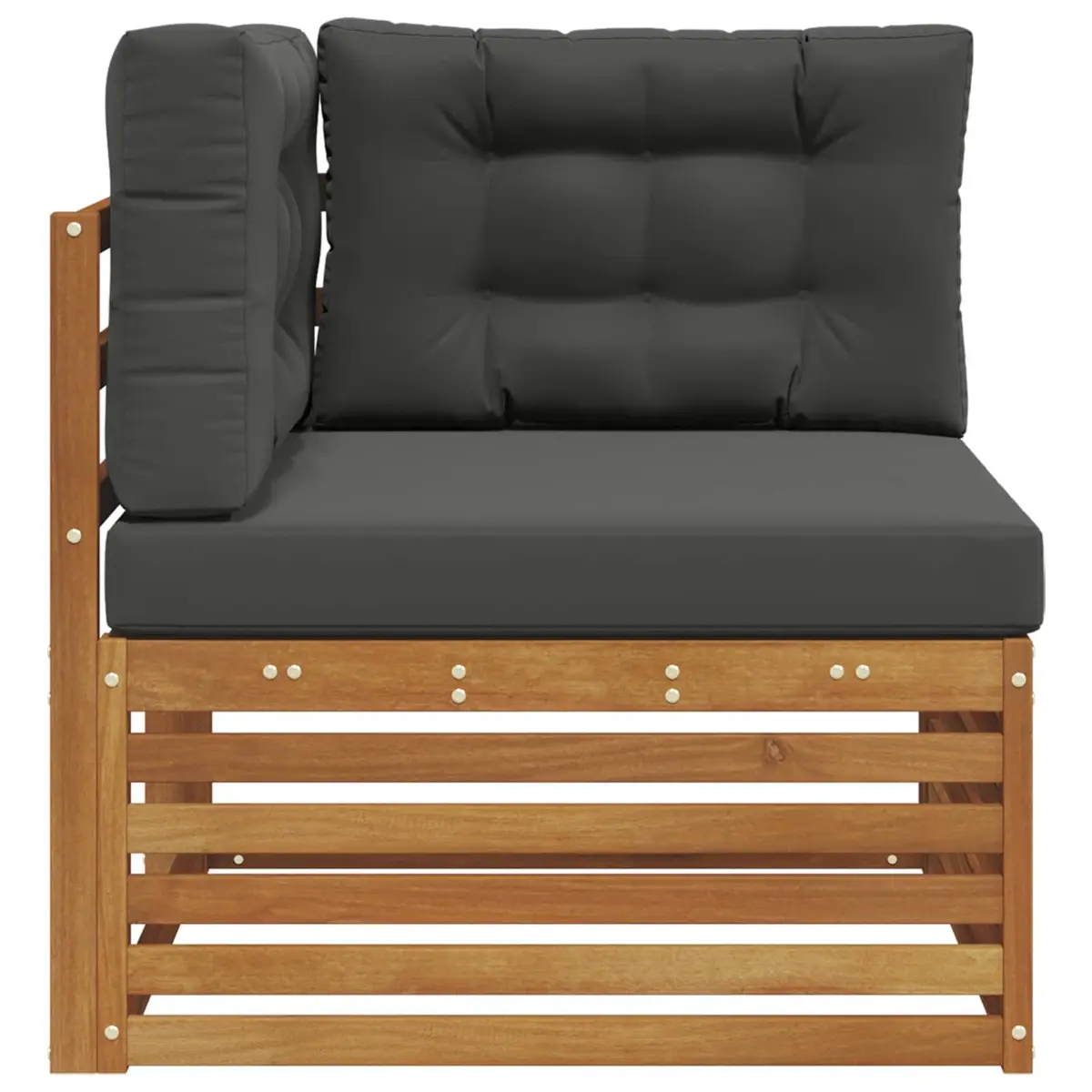 Solid Wood Outdoor Corner Sofa for Patios