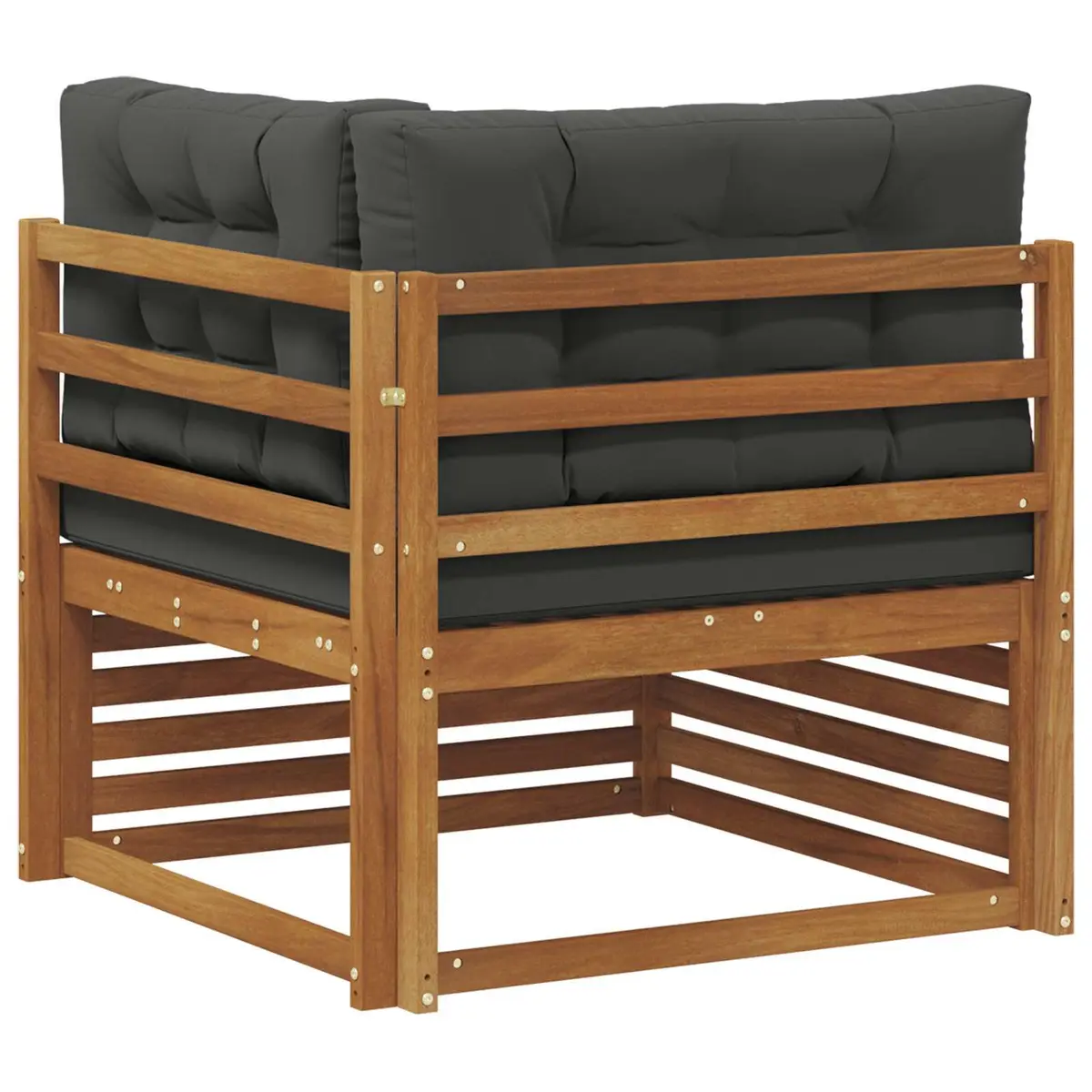 Solid Wood Outdoor Corner Sofa for Patios