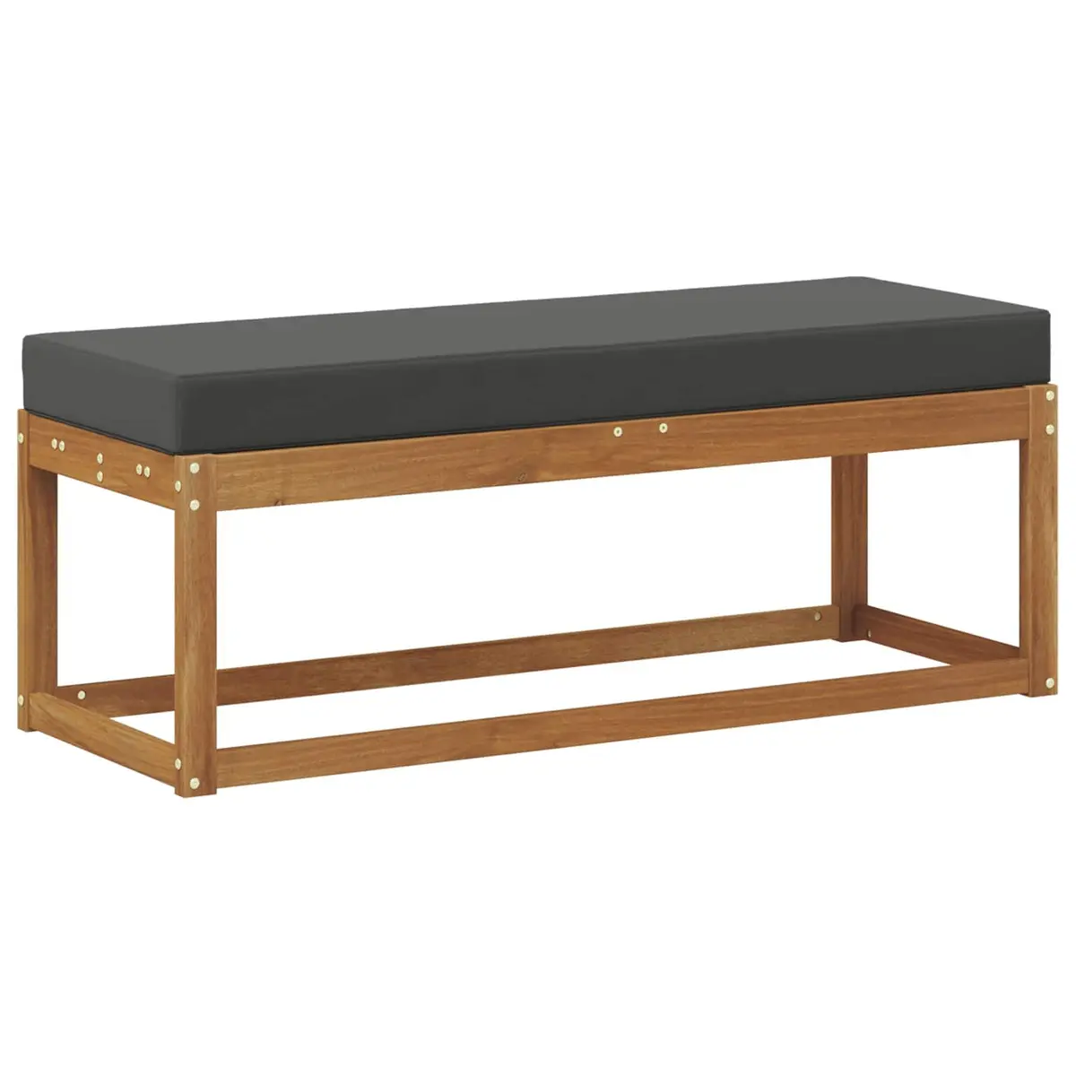 Outdoor Stool Bench Solid Acacia Wood Brown