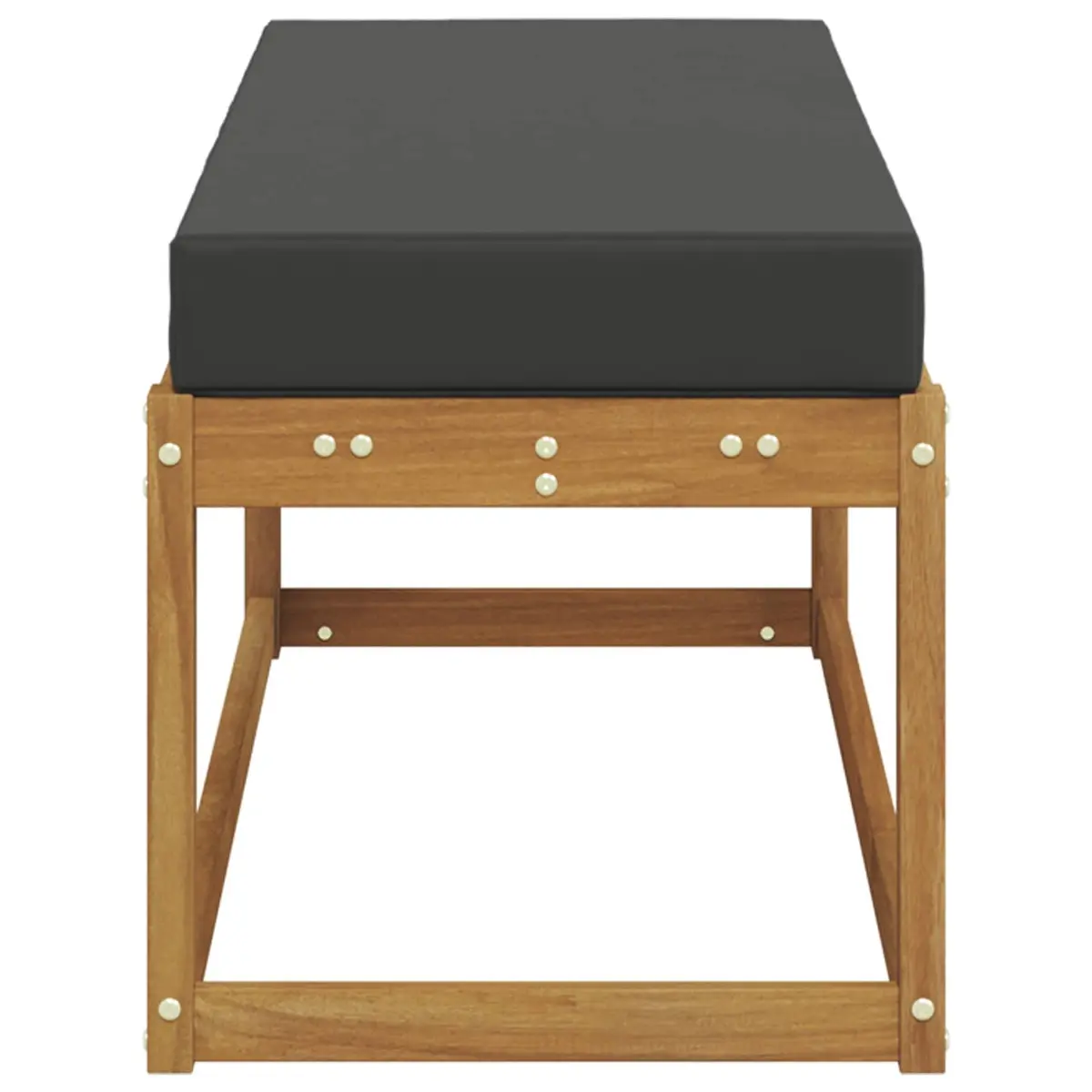 Outdoor Stool Bench Solid Acacia Wood Brown