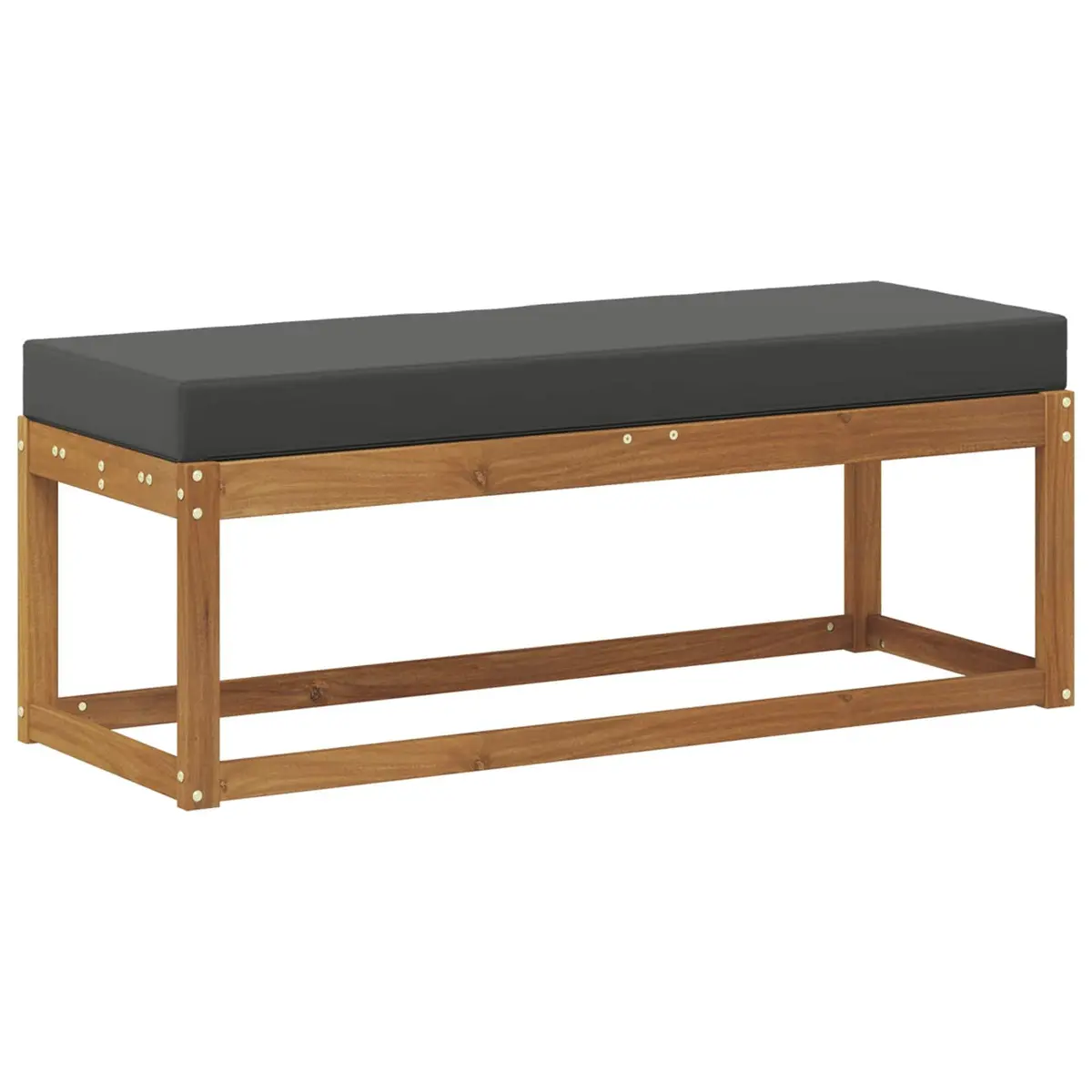 Outdoor Stool Bench Solid Acacia Wood Brown