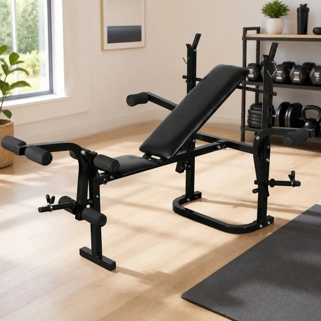 Adjustable Weight Bench for Strength Training and Safety