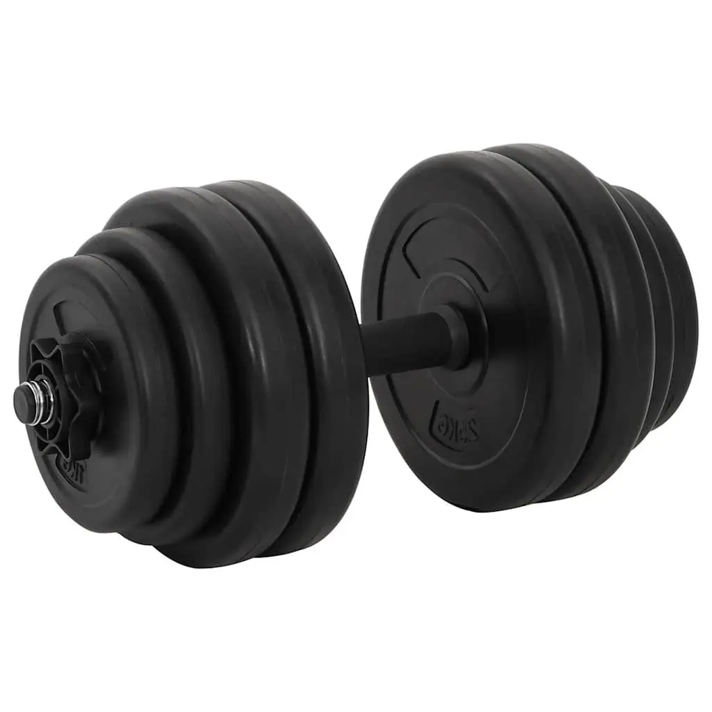 Dumbbells Plastic Coated 2x15kg Red