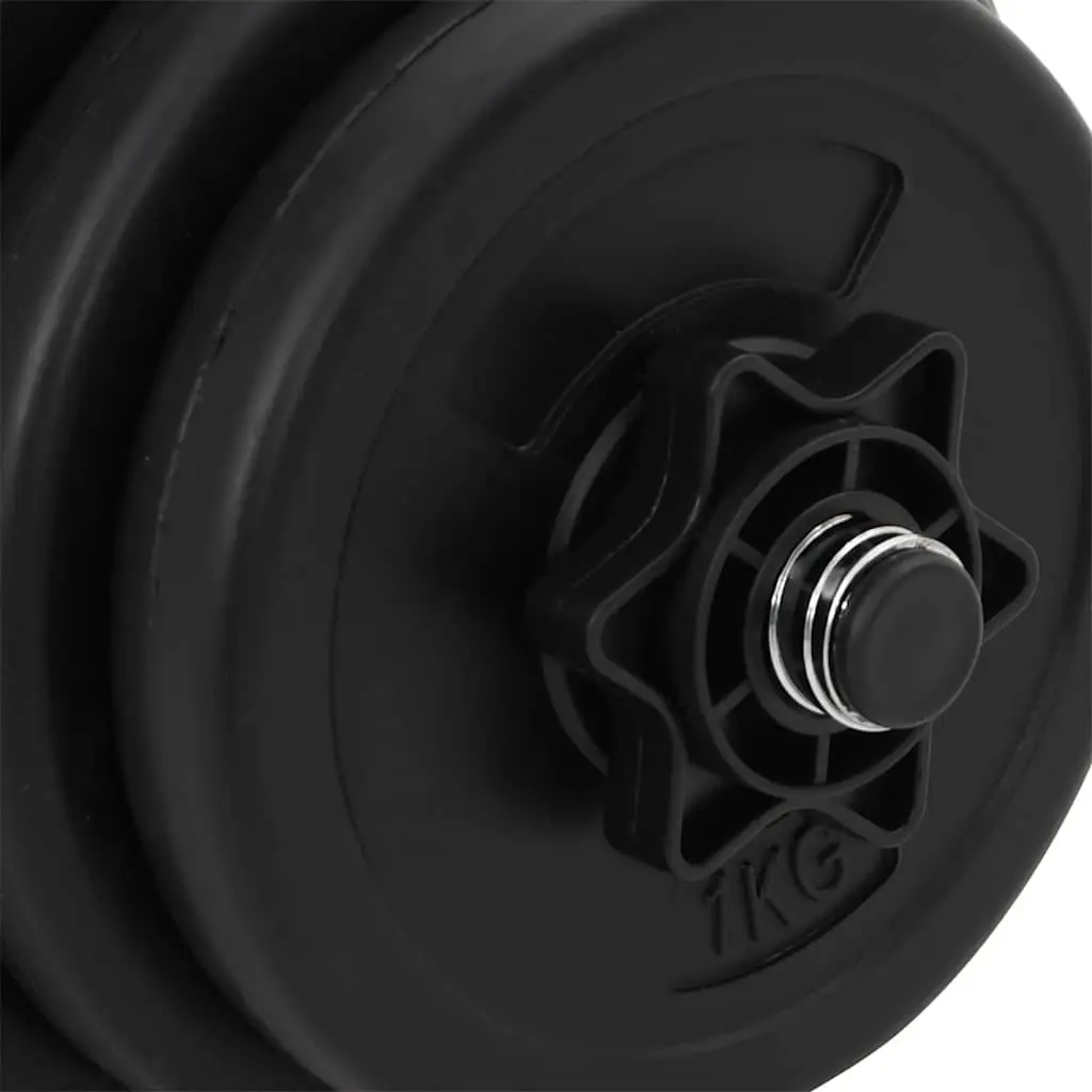 Dumbbells Plastic Coated 2x15kg Red