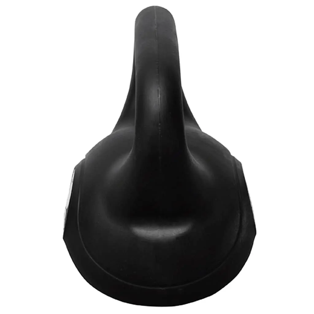 24 KG Black Vinyl Kettlebell for Strength Training