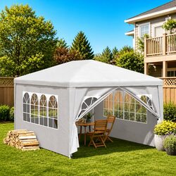 Durable 3x4m Party Tent with Steel Frame and Canopy
