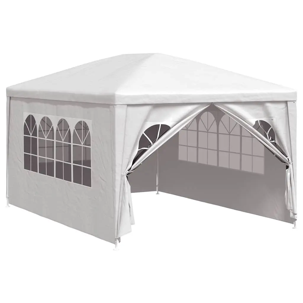 Party Tent Polyethylene 3x4m White Garden Gazebo Canopy