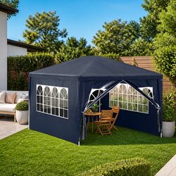 Durable 3x4 m Party Tent Canopy in Blue for Outdoor Events