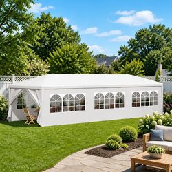 Durable 3x9 m Outdoor Party Tent with Windows and Doors