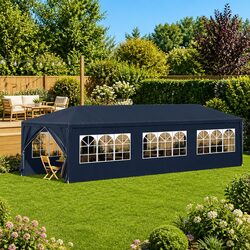 Durable Blue Outdoor Canopy Party Tent 3x9m