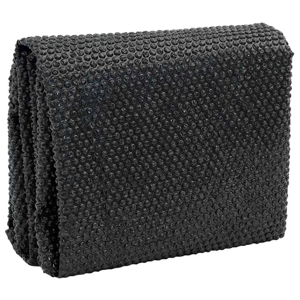 Solar Pool Cover PE 10 x 5m Black Floating Rectangular Bubble Heater Blanket