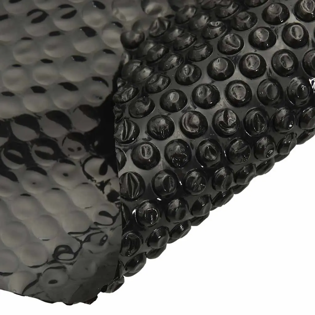 Solar Pool Cover PE 10 x 5m Black Floating Rectangular Bubble Heater Blanket