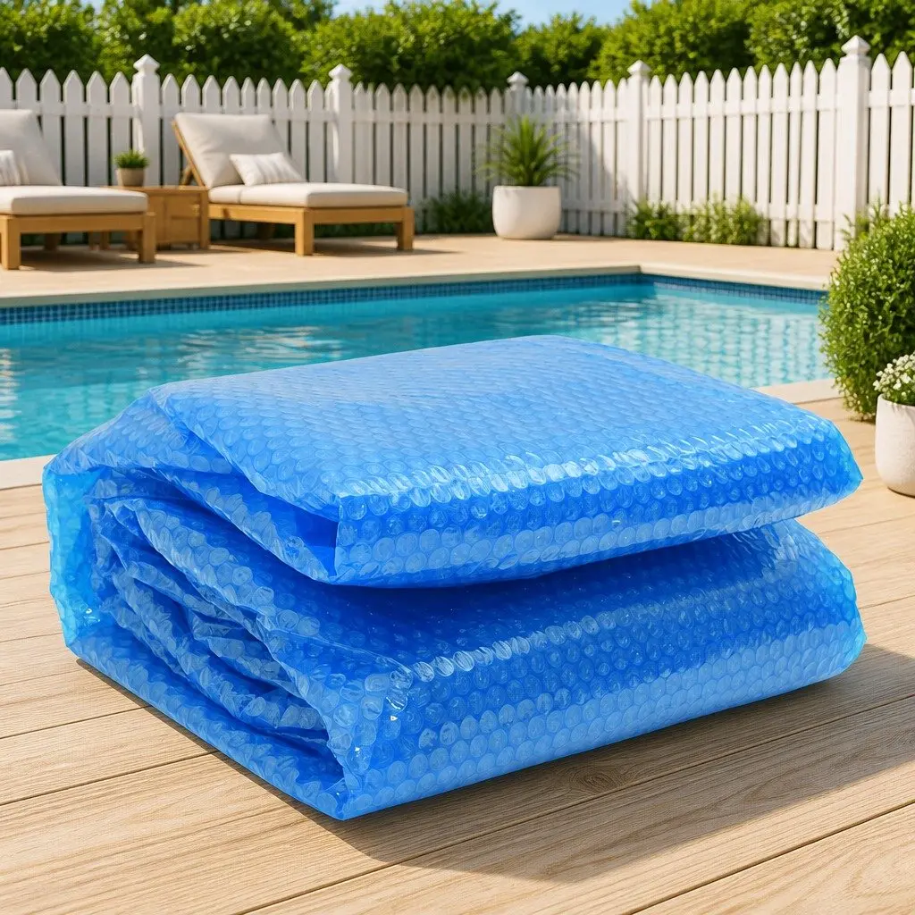 Blue Floating Round Solar Pool Cover 381cm