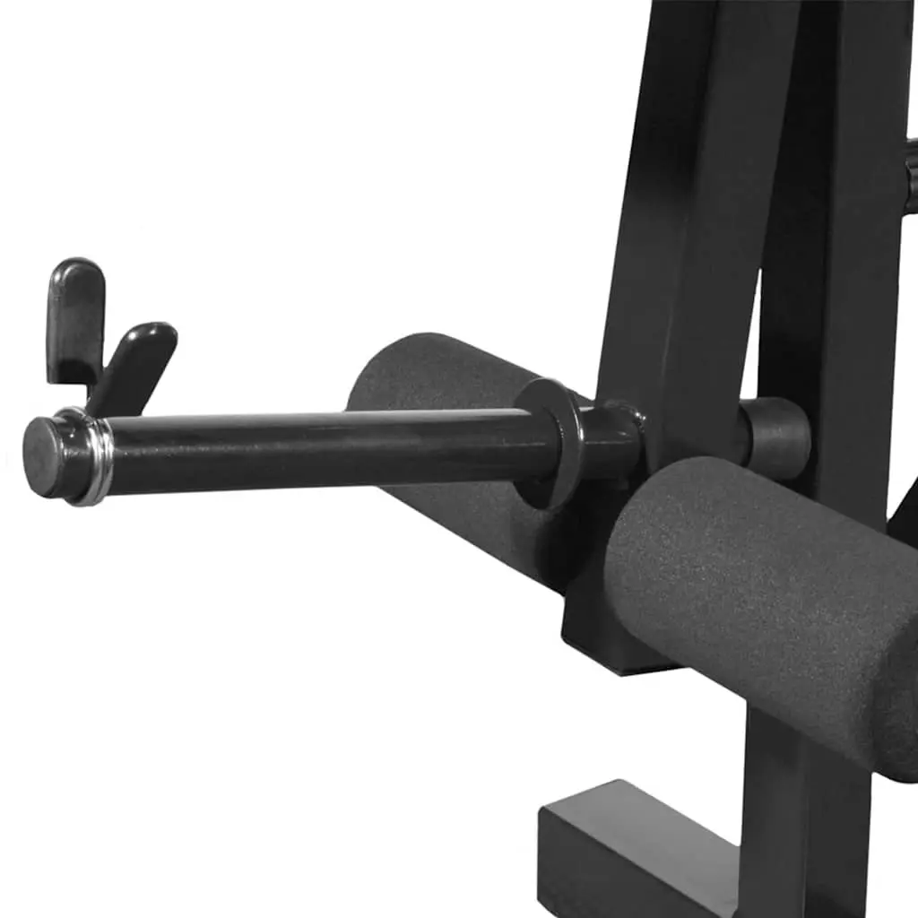 Fitness Workout Bench Grey Home Gym Exercise Equipment Weightlifting Station