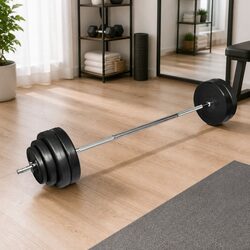 60 kg Barbell Set with Plates for Home Gym Training