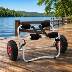 Lightweight Aluminum Kayak Trolley Cart with Rubber Wheels