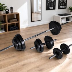 High-Quality 30.5kg Barbell Dumbbell Weight Set