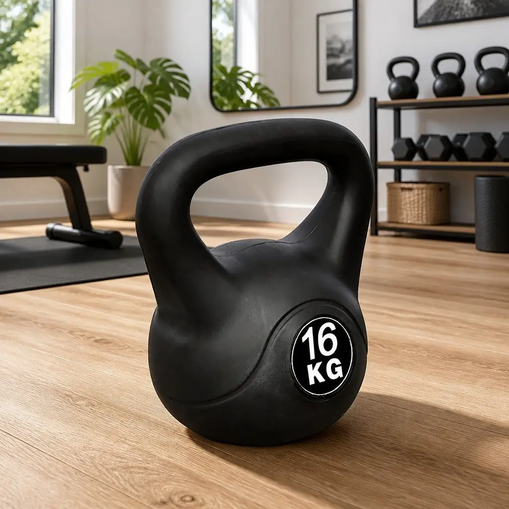 16 kg Black Kettlebell for Strength Training