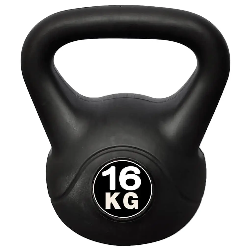 16 kg Black Kettlebell for Strength Training