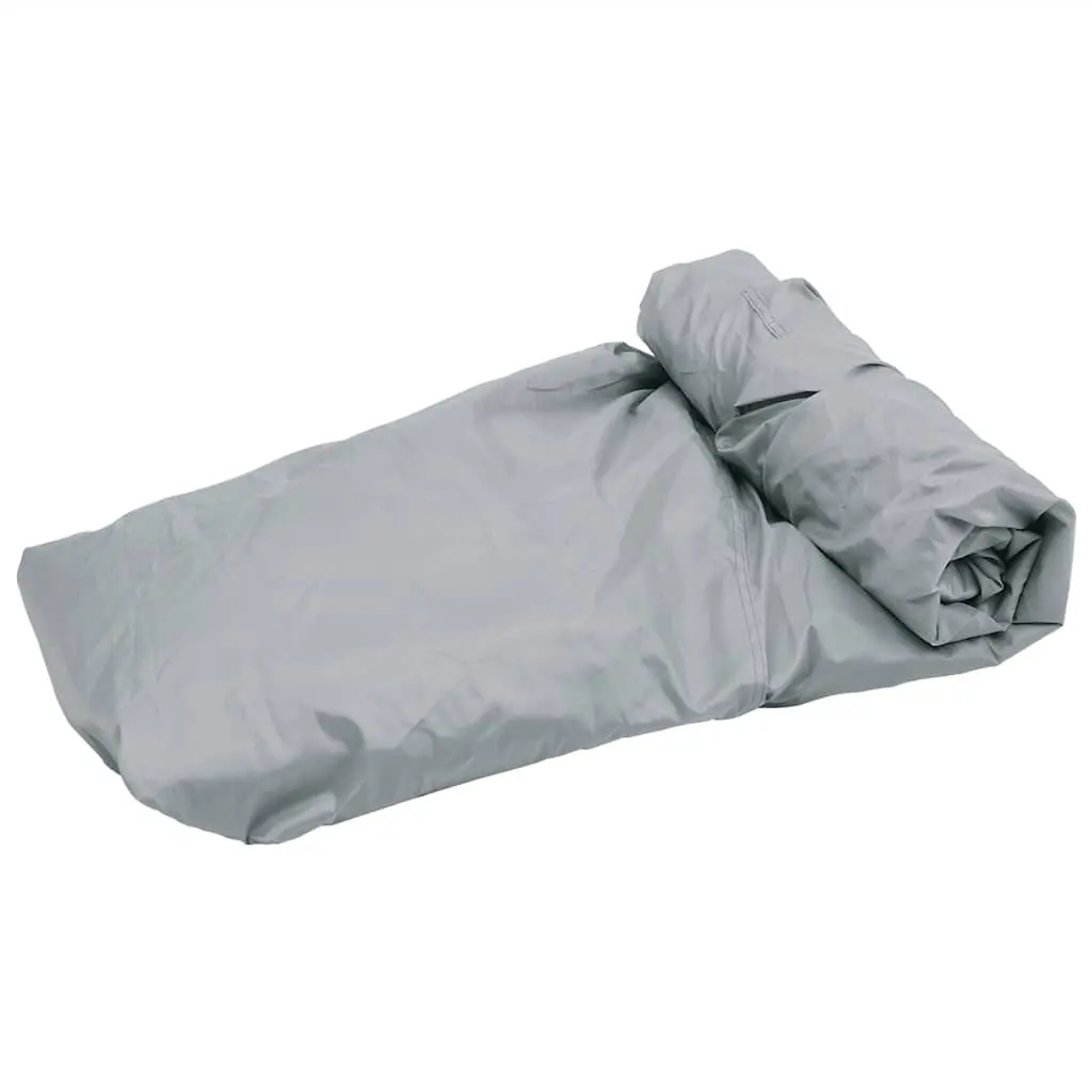 Boat Cover Polyester 610-671cm Grey Heavy Duty Water Repellent