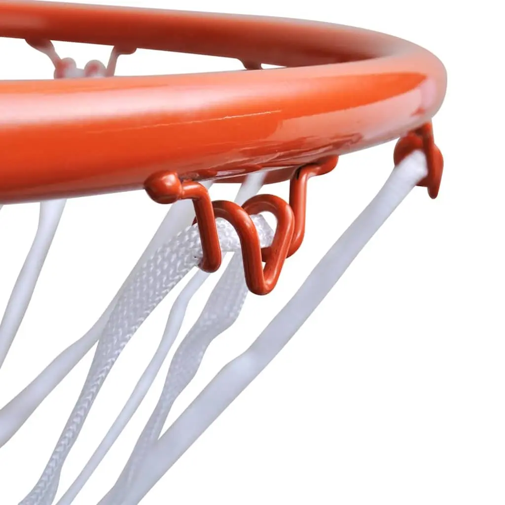 Basketball Rim Hoop Set with Net, 45cm