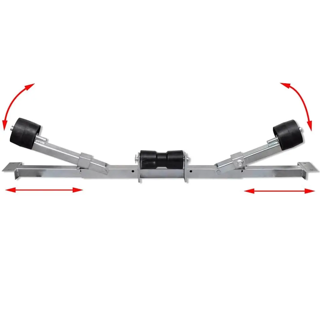 Boat Trailer Support Bracket with Keel Rollers