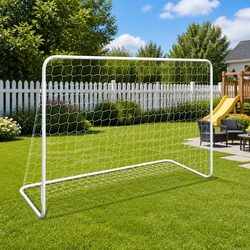 Sturdy Steel Frame Football Goal with Weather-Resistant Net