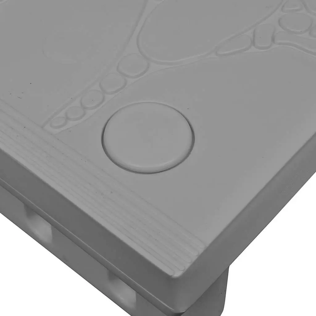 Spa Steps Plastic Lightweight Grey Non-Skid Surface