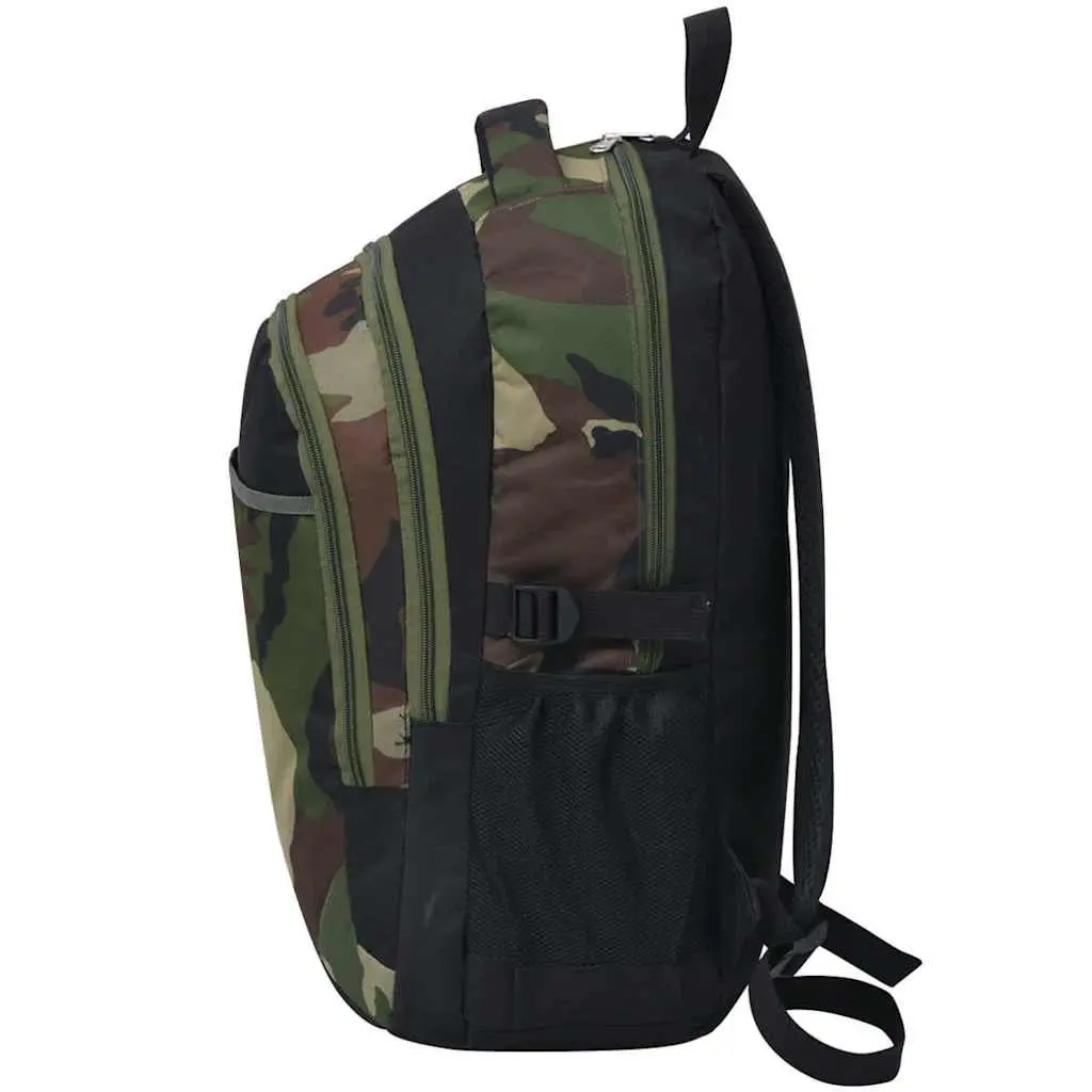 Backpack Coated 600D Polyester 40L Multicolour Large Capacity Daypack with Compartments