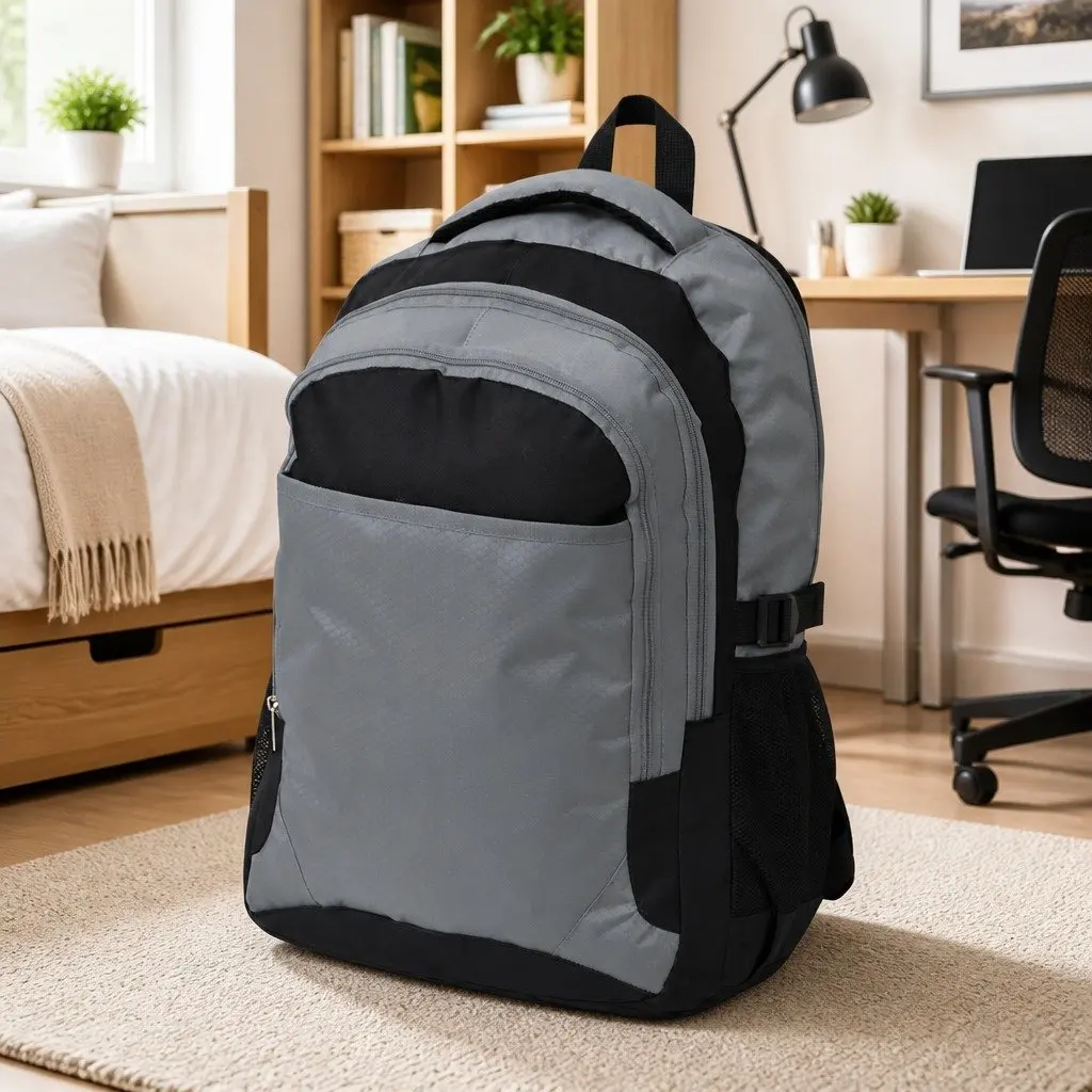 Backpack Coated 600D Polyester 40L Grey