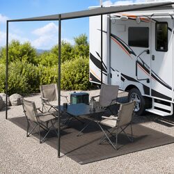 High-Quality Anthracite Tent Carpet 250x300 cm