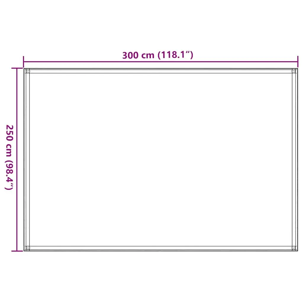 Anthracite Tent Carpet 250x300 cm