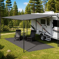 Outdoor Camping Ground Sheet Rug 250x500 cm Anthracite
