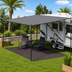 Tent Carpet 300x600 cm Outdoor Camping Ground Sheet Anthracite